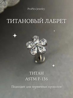 Пирсинг лабрет из титана ProPirs Jewelry 238683546 купить за 1 548 ₽ в интернет-магазине Wildberries