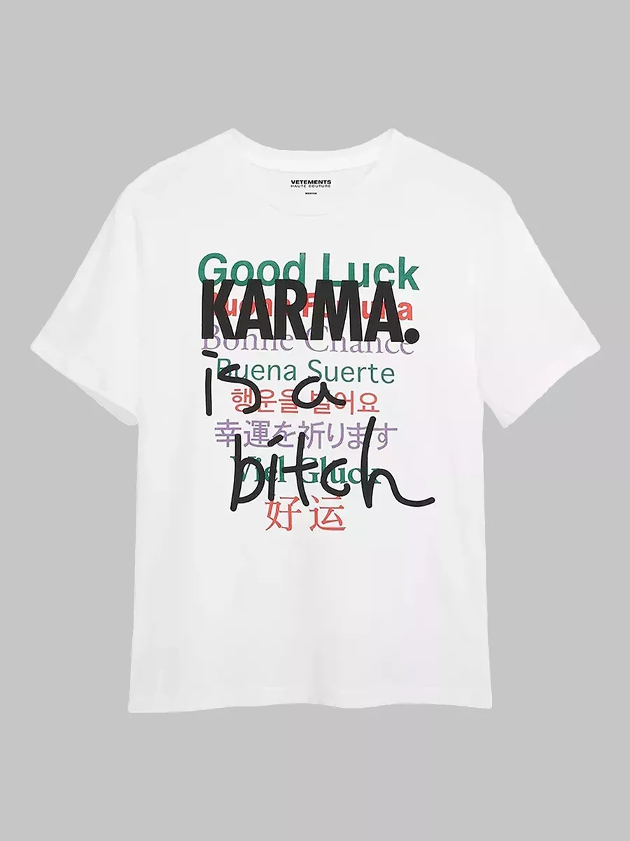 Футболка VETEMENTS VETEMENTS 238687293 купить в интернет-магазине