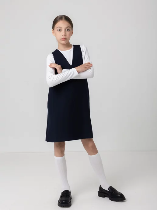 LELU KIDS Сарафан школьный для девочки, вариант, фото 8