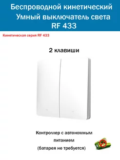 Беспроводной кинетический выключатель света (2кл) без реле Smart дом 18RUS 238729505 купить за 764 ₽ в интернет-магазине Wildberries