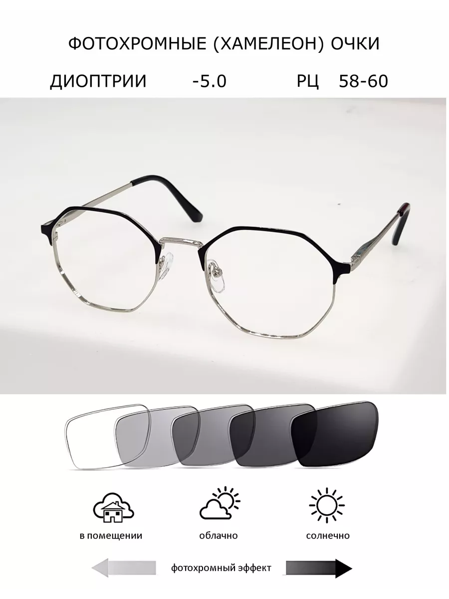 фотохромные очки хамелеон с уф защитой