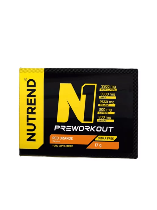 NUTREND Предтреник N1 PreWorkout для энергии Апельсин 1 шт