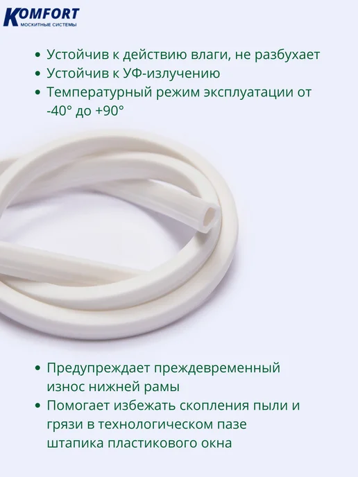 KOMFORT Антипылевая заглушка для пластикового окна 0,6 м, 0,6 м, фото 3