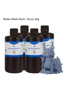 Фотополимер Water-Wash Resin+ Серый 4 л KINGROON 238777296 купить за 5 864 ₽ в интернет-магазине Wildberries