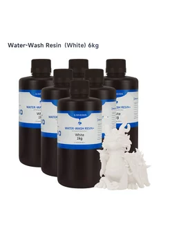 Фотополимер Water-Wash Resin+ White, Белый 6 л KINGROON 238777297 купить за 7 912 ₽ в интернет-магазине Wildberries