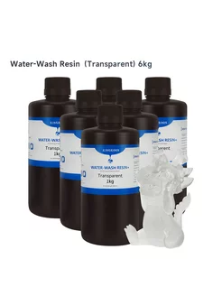 Фотополимер Water-Wash Resin+ Прозрачный цвет 6 л KINGROON 238777298 купить за 8 653 ₽ в интернет-магазине Wildberries