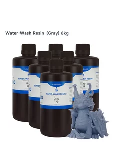 Фотополимер Water-Wash Resin+ Серый 6 л KINGROON 238777301 купить за 7 912 ₽ в интернет-магазине Wildberries