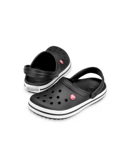 Сабо Крокс Тапочки Crocband Clog черные CROCS 238816065 купить за 1 702 ₽ в интернет-магазине Wildberries