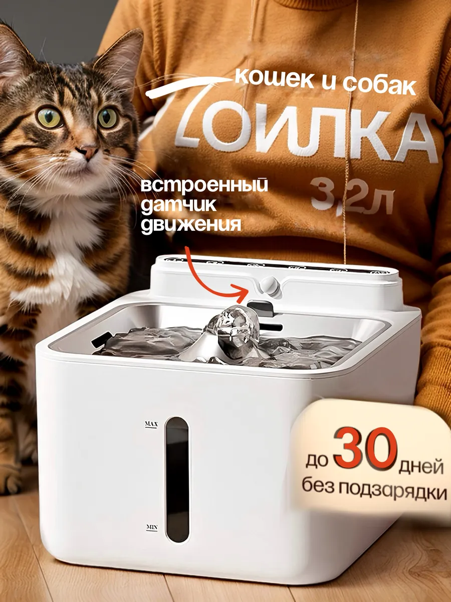 Поилка для кошек и собак...