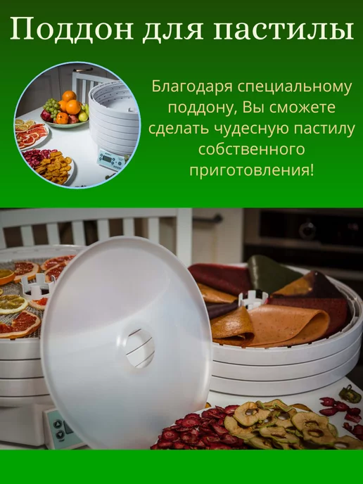 изидри Сушилка для овощей и фруктов Ezidri Ultra FD 1000, белый, фото 7