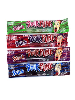 Мармелад жевательный SourPunkStick микс 4 вкуса, 12шт