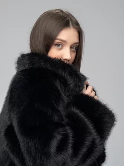 Куртка шуба из песца искусственная Victoria Furs 238906070 купить за 20 076 ₽ в интернет-магазине Wildberries