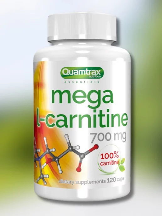 Quamtrax Nutrition Мега Л-карнитин Mega L-carnitine 700mg, 120 caps