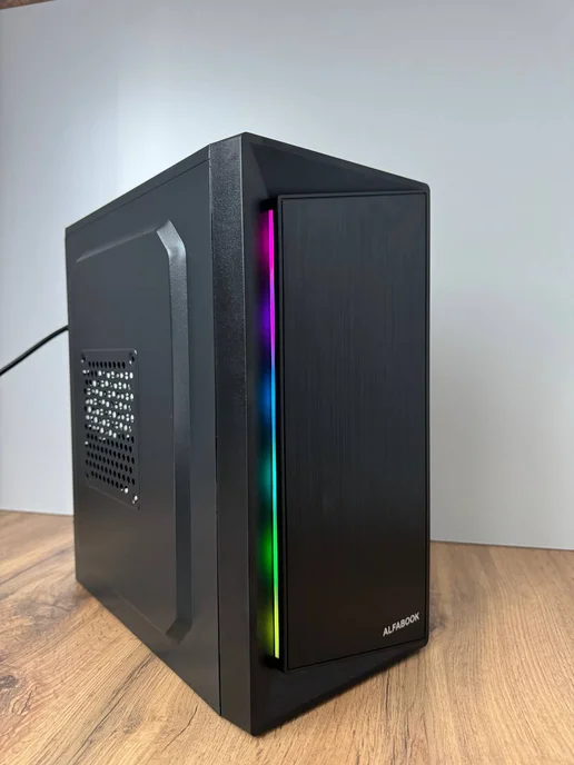 alfabook Игровой компьютер на i5 и AMD RX, черный, фото 6