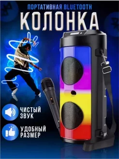 Портативная колонка с караоке Bluetooth RAS 238938839 купить за 1 222 ₽ в интернет-магазине Wildberries