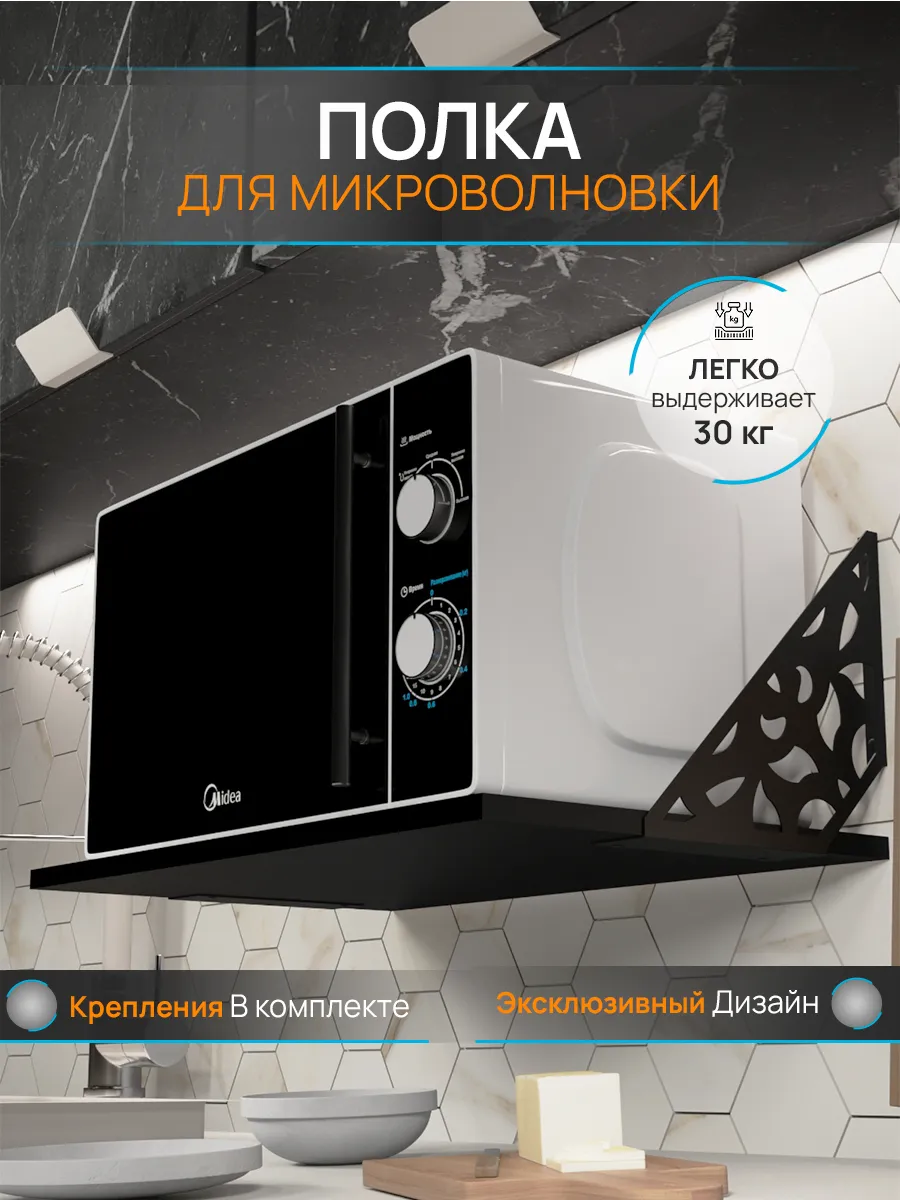 Полка настенная для кухни...