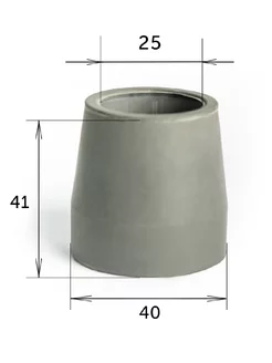 Резиновая насадка для костылей Viva 25 GR - 10 штук