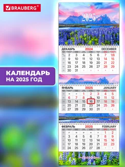 Календарь настенный квартальный отрывной 3 блока 2025 год Brauberg 239088898 купить за 255 ₽ в интернет-магазине Wildberries