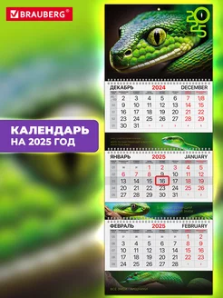 Календарь настенный квартальный отрывной 3 блока 2025 год Brauberg 239089390 купить за 283 ₽ в интернет-магазине Wildberries