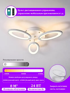 LED светильник Люстра потолочная светодиодная на кухню JERSURE 239089570 купить за 982 ₽ в интернет-магазине Wildberries