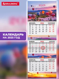 Календарь настенный квартальный отрывной 3 блока 2025 год Brauberg 239094949 купить за 236 ₽ в интернет-магазине Wildberries