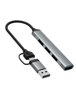 Разветвитель USB хаб 4 в1 type-c usb 3.0 переходник КУБИКСТОР 239110098 купить за 366 ₽ в интернет-магазине Wildberries