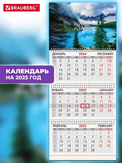 Календарь настенный квартальный отрывной 3 блока 2025 год BRAUBERG 239132414 купить за 248 ₽ в интернет-магазине Wildberries