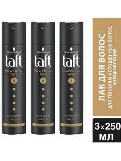 Лак для укладки Taft Power Укрепление, 3х250 мл Тафт 239180381 купить за 829 ₽ в интернет-магазине Wildberries