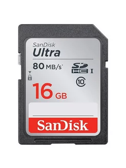 Карта памяти Ultra 16GB SDHC(SDSDUNC-016G-GN6IN) SanDisk 239189559 купить за 568 ₽ в интернет-магазине Wildberries