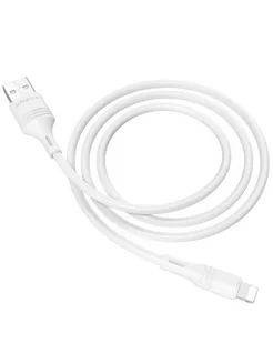 Кабель USB BOROFONE BX43 CoolJoy, 2.4А, 1 м, белый