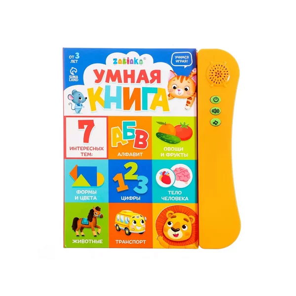 Интерактивная обучающая игрушка Книга с умной ручкой