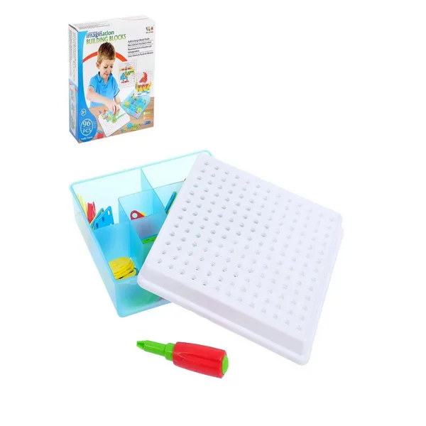 Конструктор винтовой мозаика с отвёрткой в чемоданчике