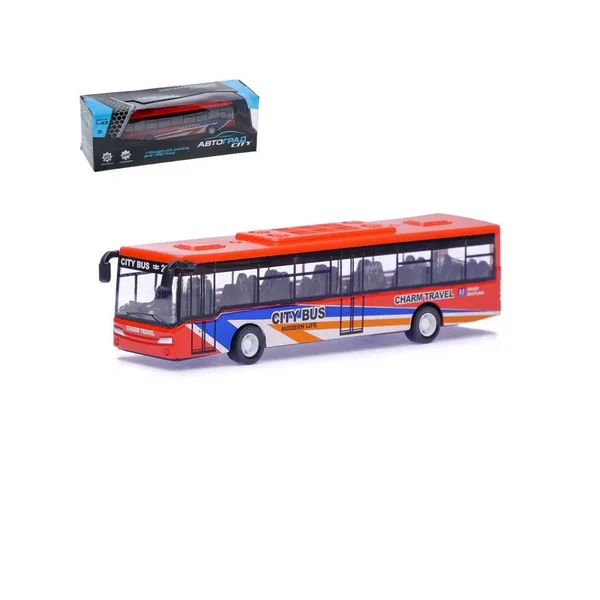 Автобус металлический Междугородний инерционный Машинка