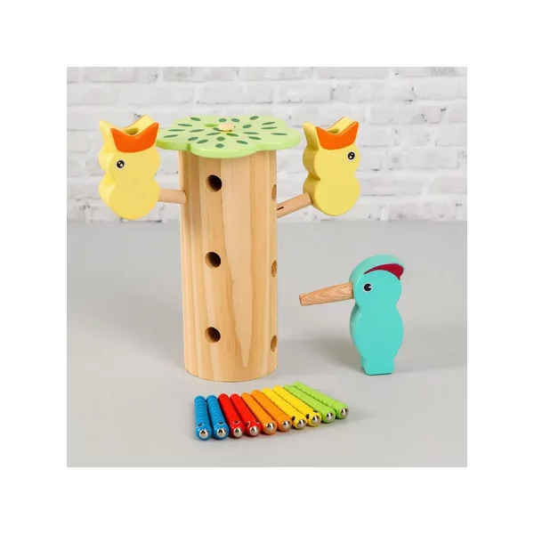 Развивающая игра рыбалка Червячки и птички