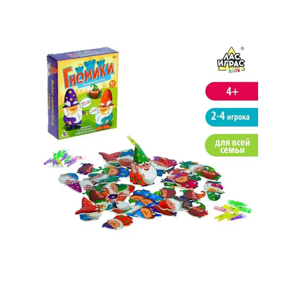 Настольная развивающая игра на ловкость "Гномики"
