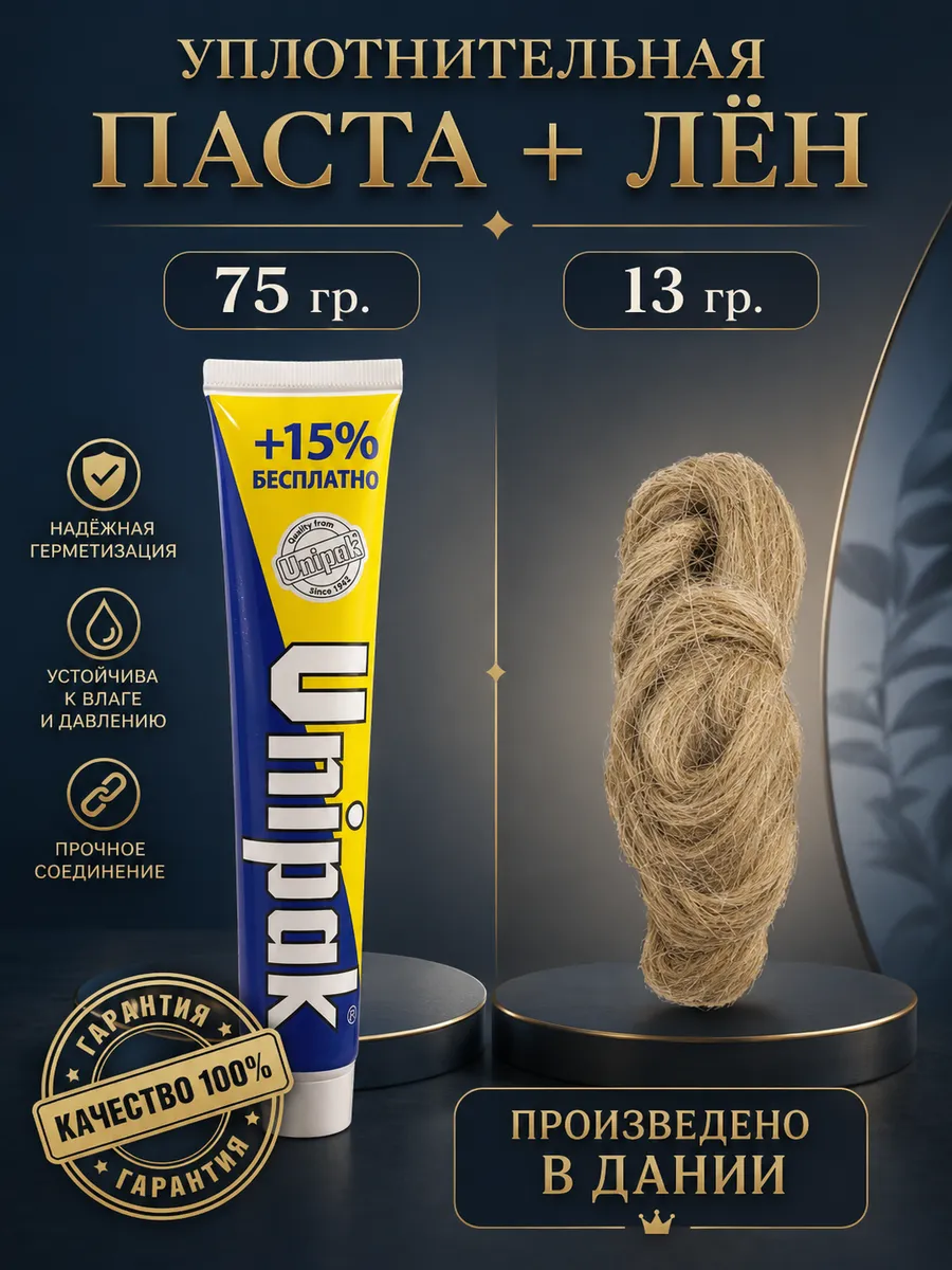 Комплект уплотнительный паста+лен №2