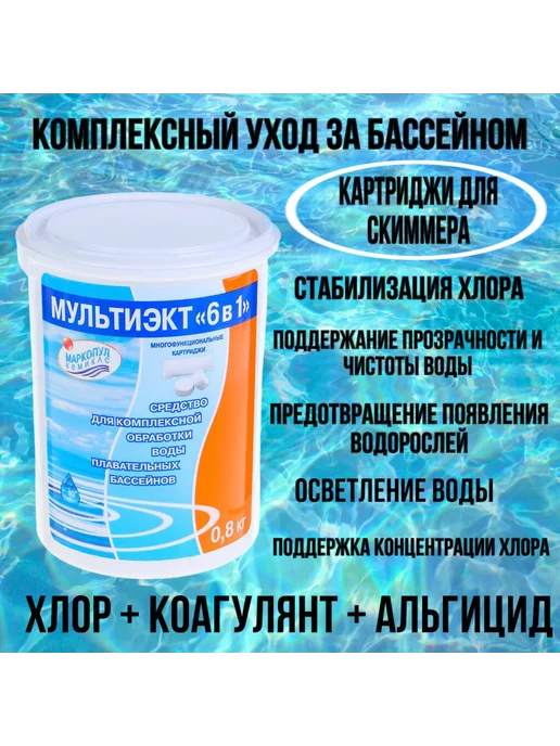 Таблетки для бассейна ЛОНГАФОР Таблетки по 20 гр для очистки воды в бассейне Лонгафор 1 кг, вариант