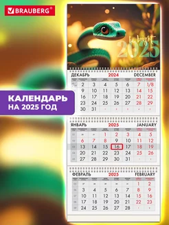 Календарь настенный квартальный отрывной 3 блока 2025 год Brauberg 239339016 купить за 206 ₽ в интернет-магазине Wildberries