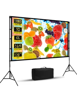 120"Двойной штатив белый экран для проектора GAINVANE 239379899 купить за 6 411 ₽ в интернет-магазине Wildberries