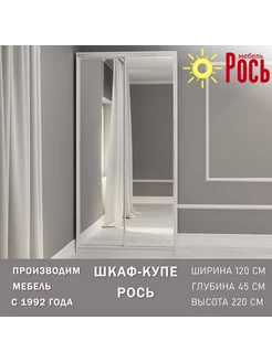 Шкаф для одежды купе с зеркалами 120х45х220