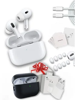 Наушники беспроводные Airpods Pro 2 реплика c микрофоном