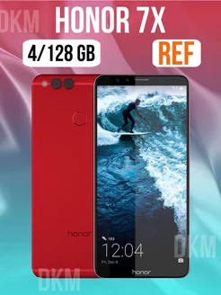 Смартфон Honor 7X 4/128Гб красный DKM 239440402 купить за 5 022 ₽ в интернет-магазине Wildberries