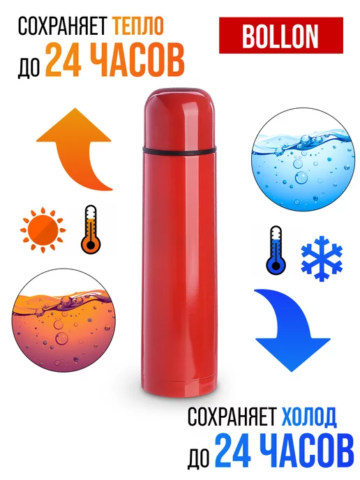 Термос нержавейка 0,75 л - фото 6