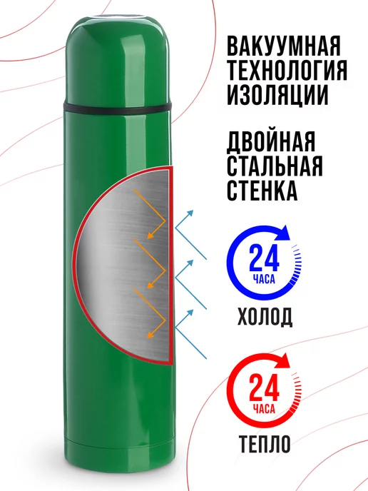 Термос из нержавеющей стали 0,75 л - фото 15