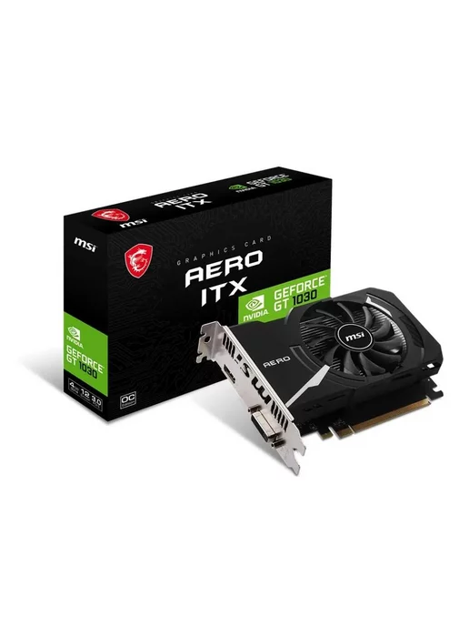 Видеокарта GeForce GT 1030 AERO ITX 4GD4 OC