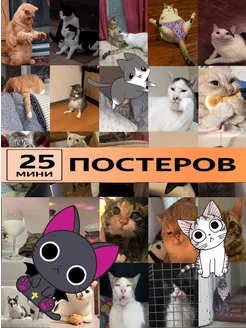 мемные котики постеры