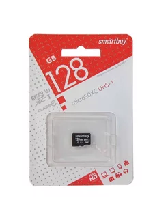 Micro SD 128GB Smart Buy class 10 с адаптером SD