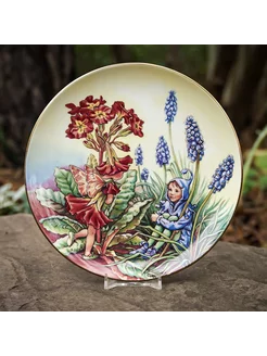 Тарелка с феями "The Polyanthus Fairy", Англия, 1987 год