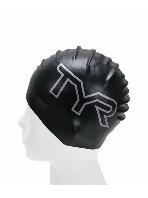 TYR Шапочка для плавания Adult Silicone Swim Cap - Large Logo