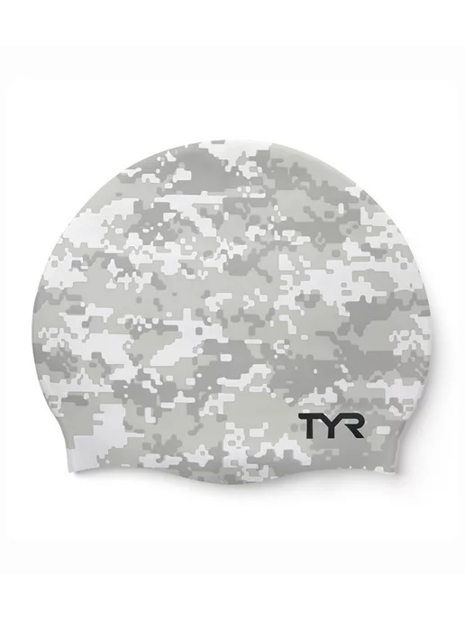 TYR Шапочка для плавания Adult Silicone Swim Cap - Digi Camo